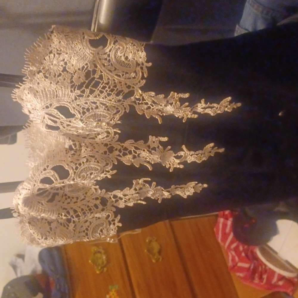 Lace Black Gothic Dress